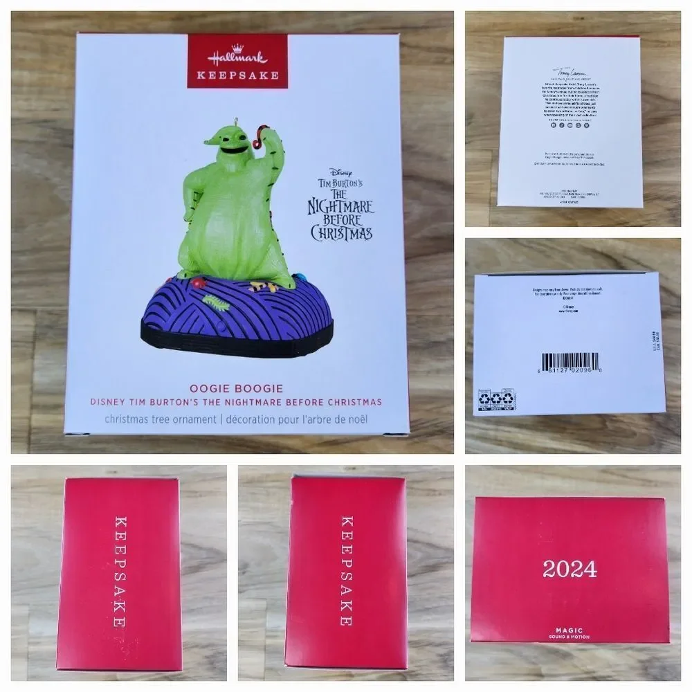 🔥NIB Disney Hallmark Animatronic Oogie Boogie Keepsake Ornament